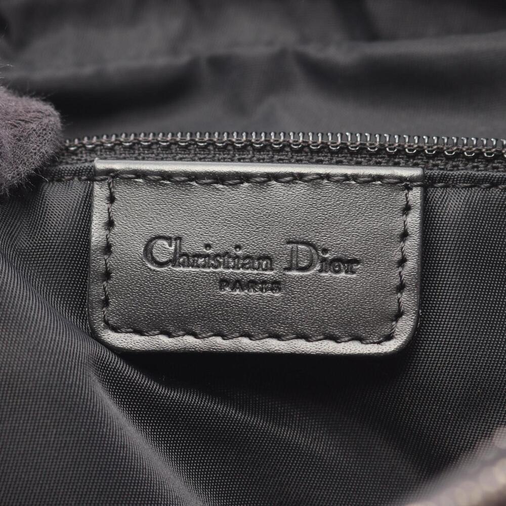 CHRISTIAN DIOR Black Leather Trotter Messenger Shoulder Bag - Picture 4 of 10